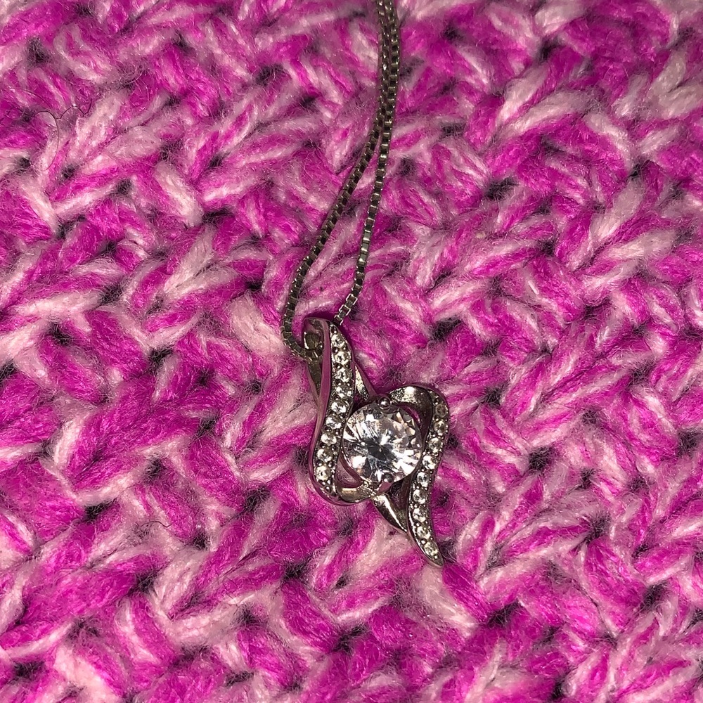 Swirl Diamond Necklace
